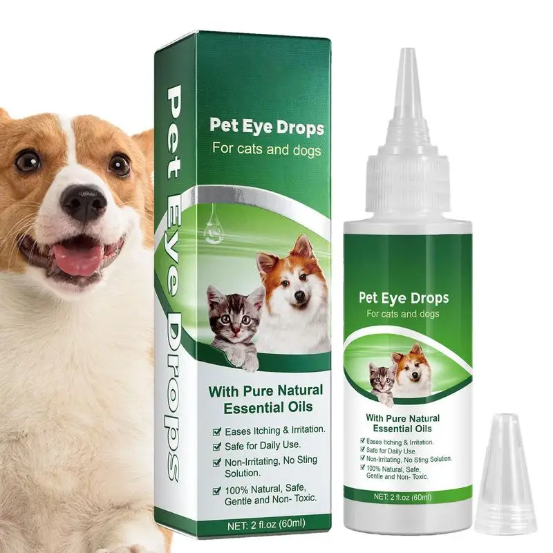 

Pet dog eye drops effortless Effective Dog Tear Stain Remover comfortable pet Eye Cleaning Liquid for Cats and Dogs Pet Supplies