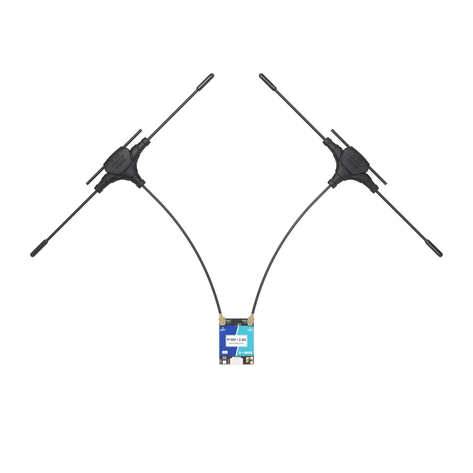 Récepteur GEPRC ELRS 915M/2.4G C3 Gemini Xrossband - Bi-bande 1000Hz