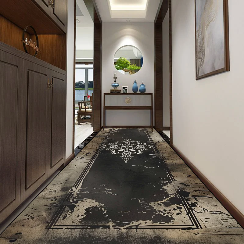 Modern Long Corridor Carpet Non-slip Washable Hall Runner Carpets Rugs Runway Home Decoration Hotel Hallway Rug Customizable Rug 4