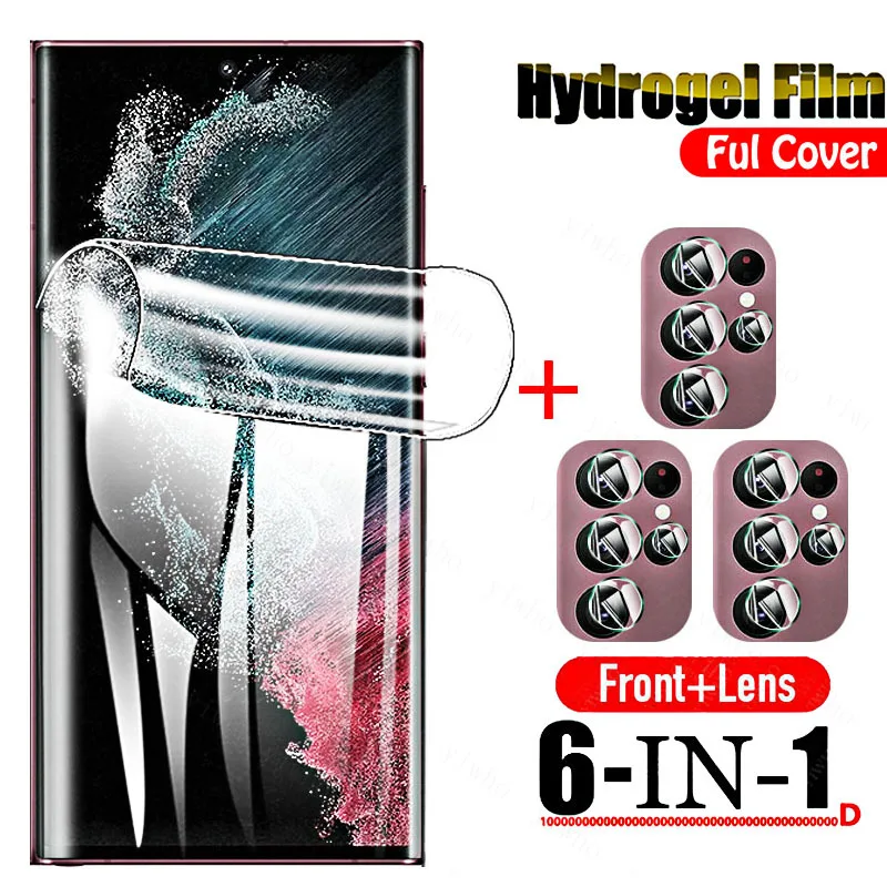 Pellicola Hydrogel Per Samsung S22 Ultra 5G Pellicola Salvaschermo Per Samsung S21 Fe S22 + S22Ultra Galaxy S22 S21 Plus S21 + Non Vetro