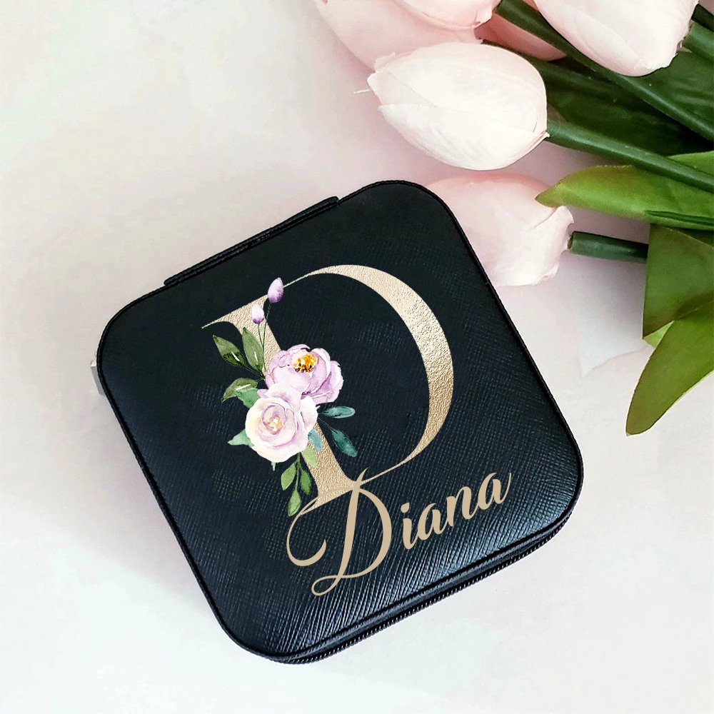 Bridesmaid Gifts Jewelry Box Bride Tribe Travel Jewelry Organizer for Bridesmaid Boxes Wedding Bachelorette Party Favors