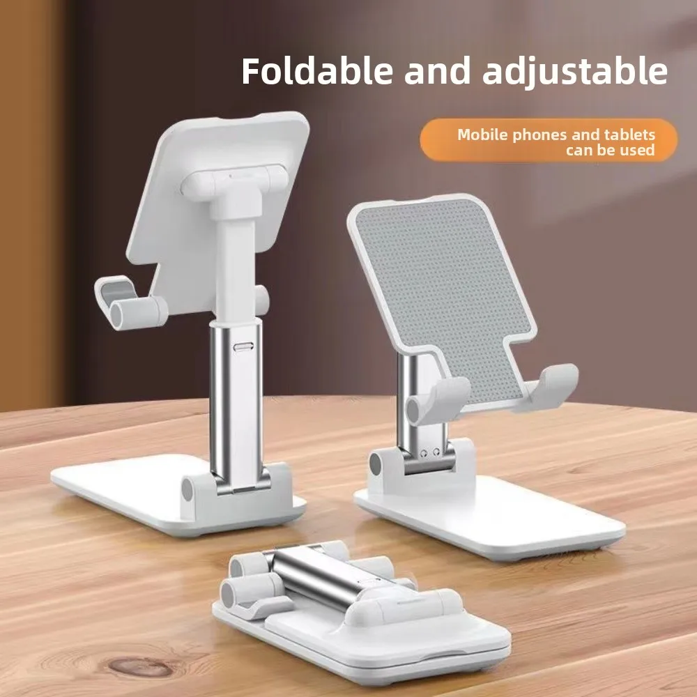 Adjustable foldable, multifunctional desktop stand for streaming online courses and general use for mobile phones and tablets