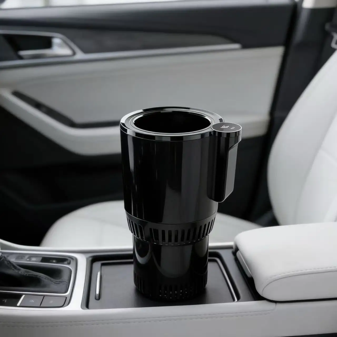 12V Car-mounted 2-in-1 Cup with Intelligent Temperature Display