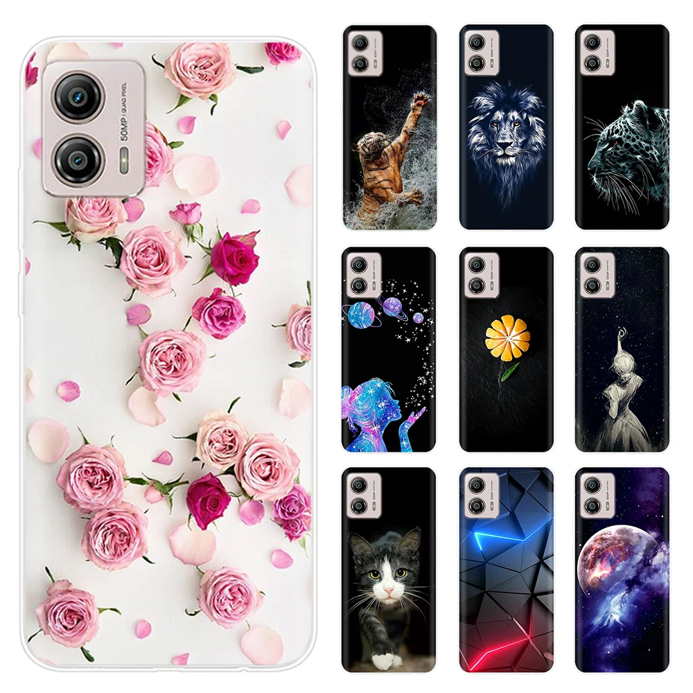 Per Motorola G53 Custodia Morbida Custodia In Silicone Verniciato Per Motorola Moto G53 G73 5G Custodie Antiurto Cover Posteriore Protettiva