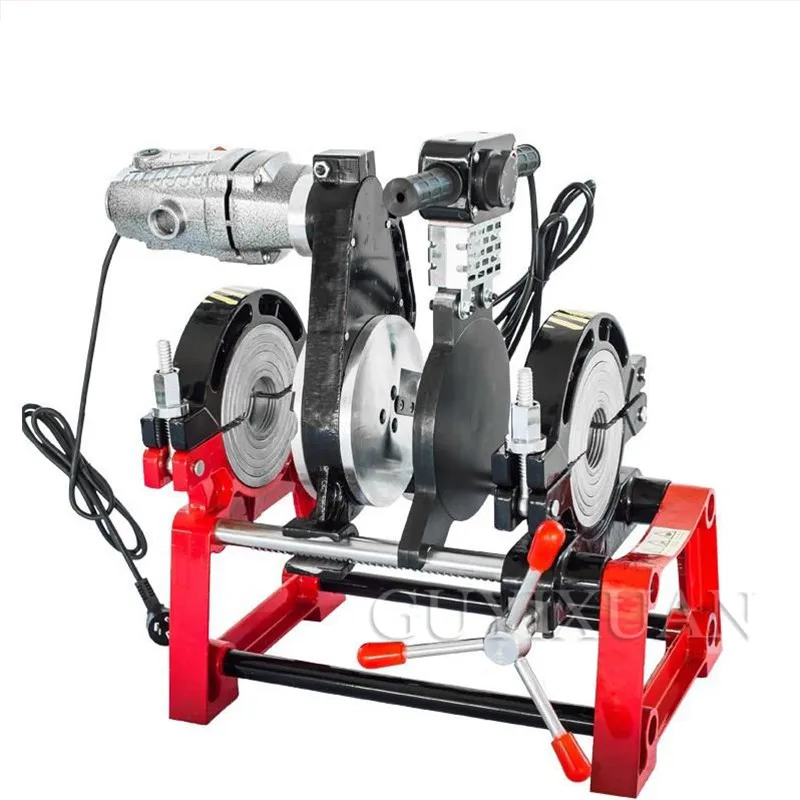 Manual Hydraulic 4 Ring Butt Welding Machine 63-160MM PE Pipe Butt Welding Machine Water Pipe Hot-melt Machine Water Electricity 6