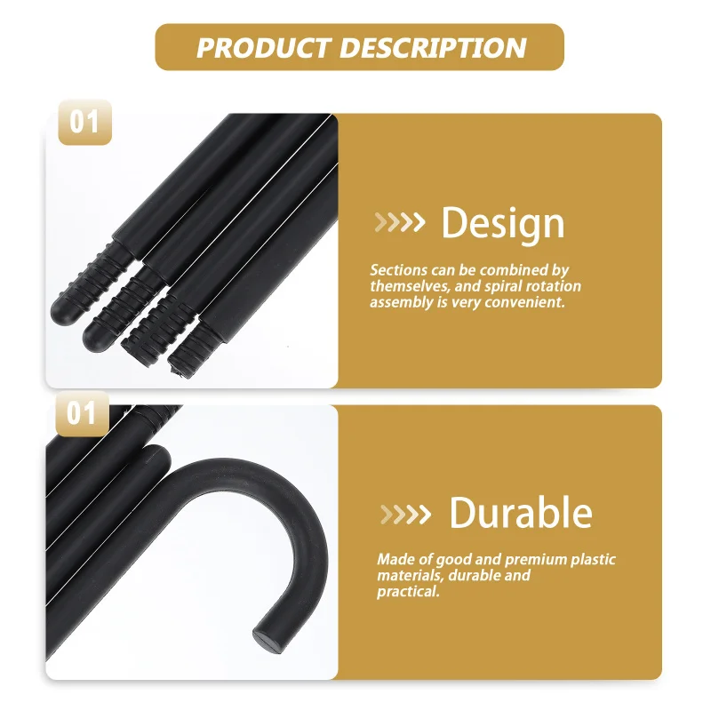 Description Picture 3 of itemParty Props Decorative Magician Crutch Stick Kids Halloween Costume Plastic Role Play Outfits Cane Peformance