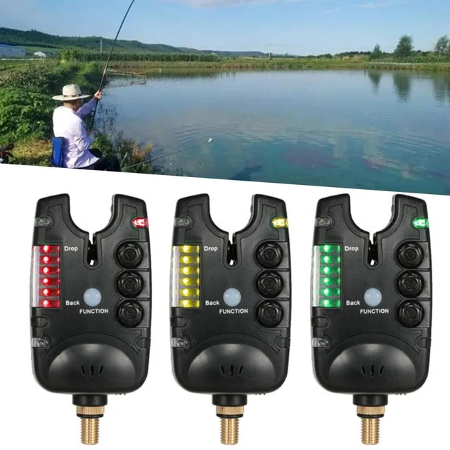 3Pcs Fishing Rod Alarm Portable Bite Indicator High Sensitivity