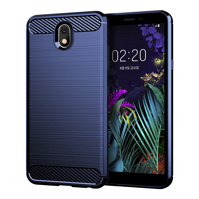 Luxury Matte Silicone Case with Carbon Fiber Design - Sleek Protective Cover
