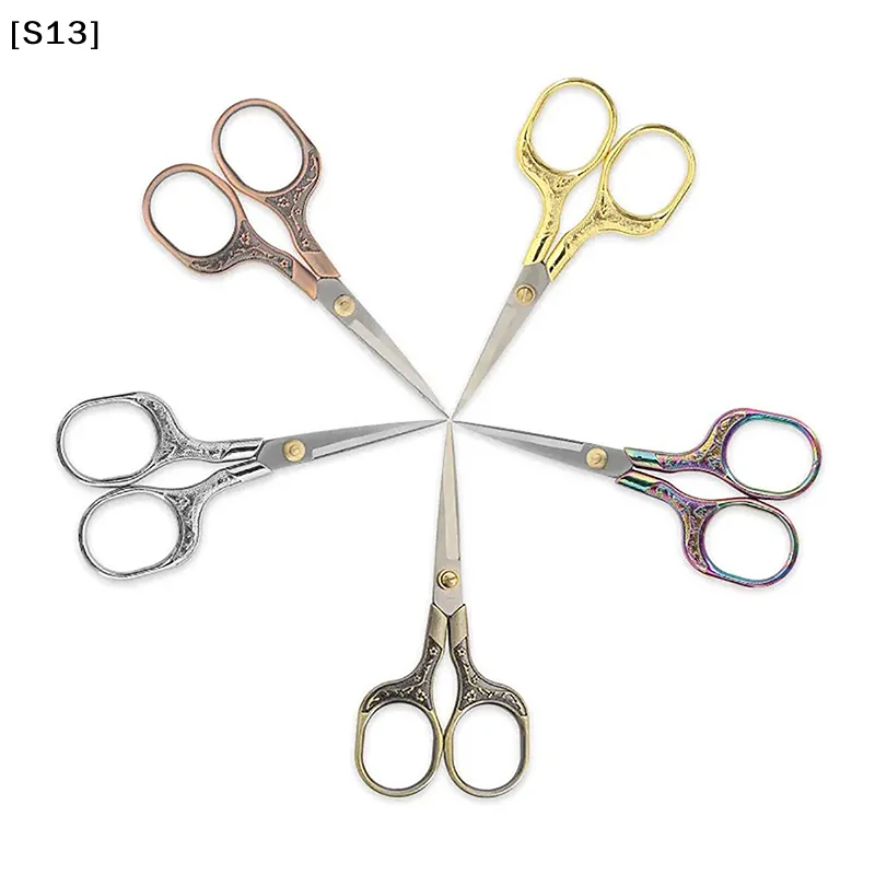 빈티지 스테인레스 스틸 가위 재봉 원단 커터 자수 가위 재단사 가위 재봉 도구 DIY 재봉 액세서리[S13]