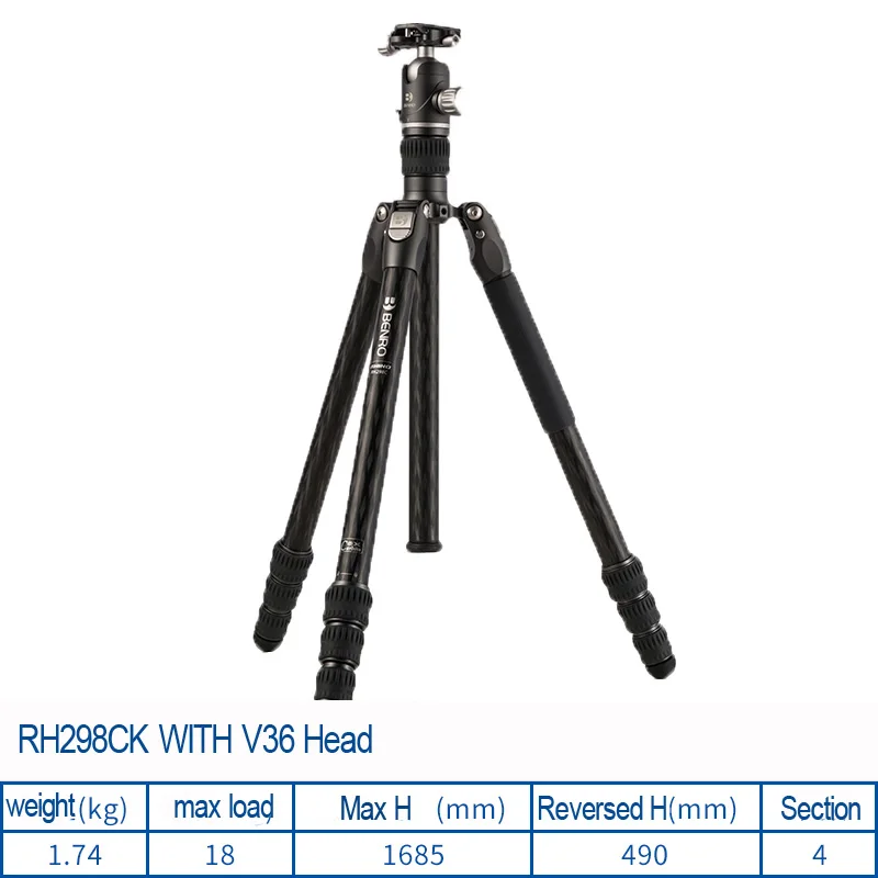 

Штатив Benro RH298CK, монопод из углеродного волокна, Трипод для камеры Rhino