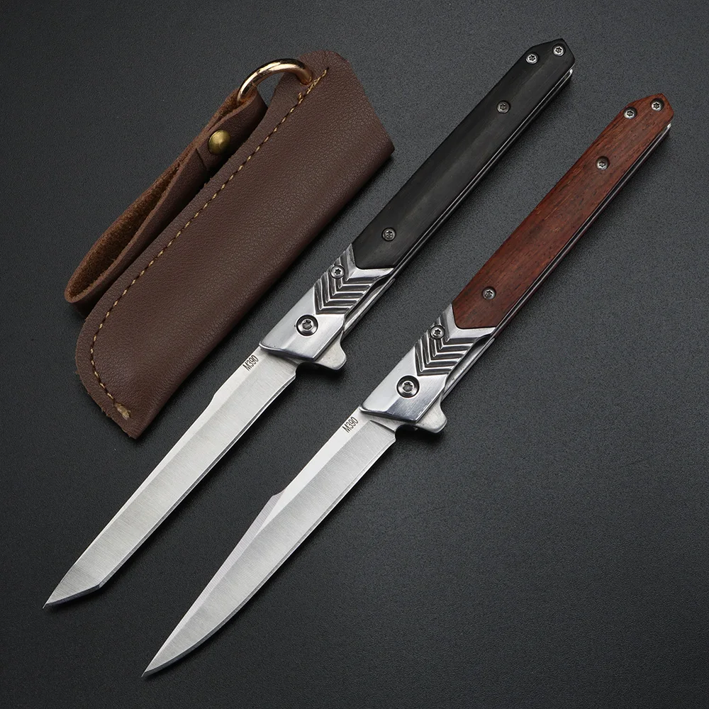 Wooden Handle Folding Fruit Knife - Sharp Camping Peeler for Fruits  Vegetables