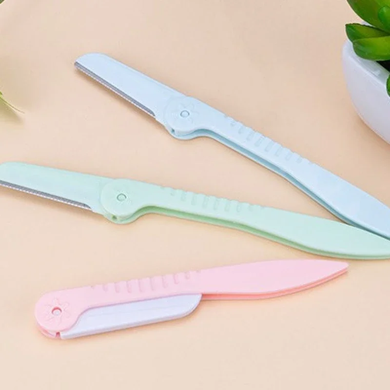 3Pcs Face Foldable Eyebrow Razor Sharp Portable Facial Razors Trimmer Blades Shaper Makeup Tools Set
