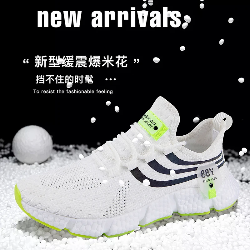 

Damyuan Plus Size Ultra-light Casual Sneakers Comfort Soft Flats Non-Slip Running Shoes for Men Fashion Breathable Walking Shoes