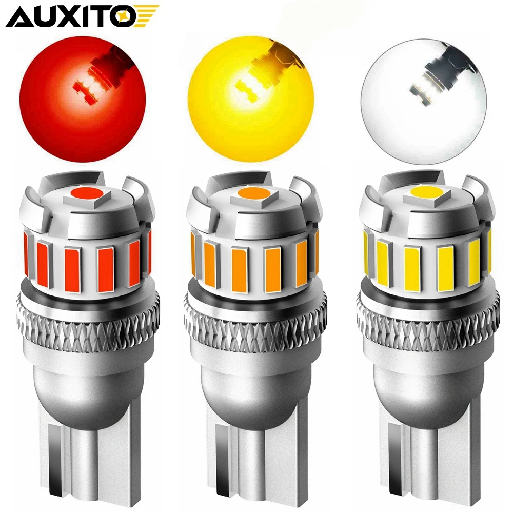 

Светодиодсветодиодный лампа AUXITO 10x T10 W5W Canbus без ошибок, суперъяркая лампа 168 194 для автомобильного интерьера, карты, купольсветильник света, парковочного света, габарисветильник света, сигнальная лампа