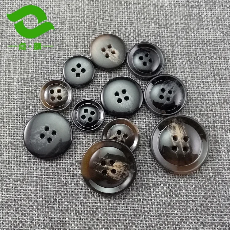 Fashionable Resin Button Sweater Accessories Four Eyes Suite Jacket Clothing Fasteners Solid Color Clothes Buttons For Men Women
