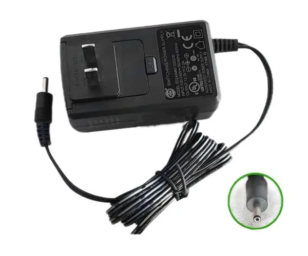 Power Adapter 12V 2A, Barrel 3.5/1.35mm, US 2-Pin Plug, S024AMM1200200