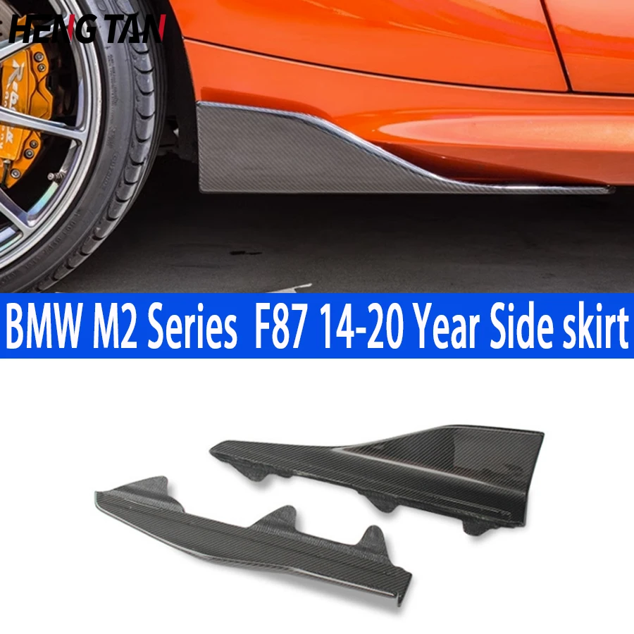 

High quality Carbon Fiber Side Skirts Splitters Cupwings Winglets Canards Apron Body Kit For BMW F87 M2 M2C 2014-2021