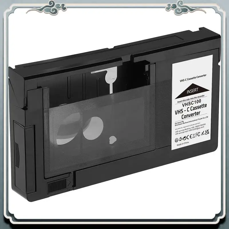 Adaptateur cassette VHS-C compatible avec caméscopes VHS-C