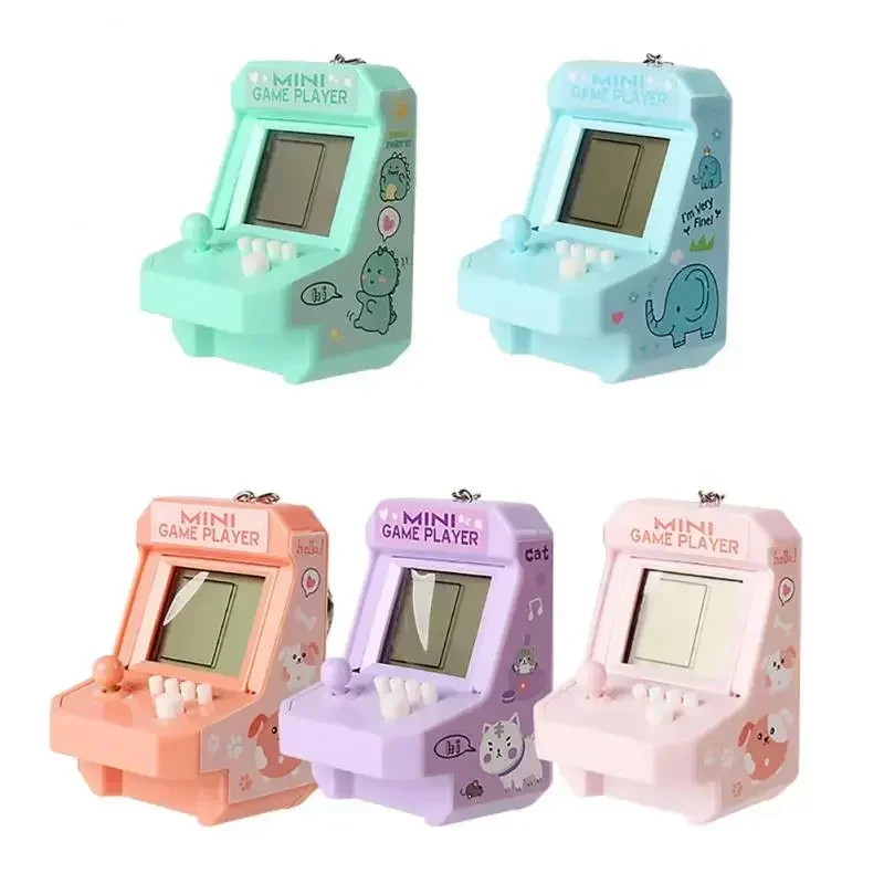 Mini Handheld Video Game Kids Retro Portable Nostalgic Classic Game Parent-Child Games Console Machine Fun Keychain Gifts 4