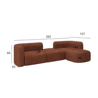 Европейский ленивый диван для гостиной, маленькая квартира, минималистичный роскошный диван, удобный секционный диван Meuble De Salon, аксессуары для дома — изображение 6