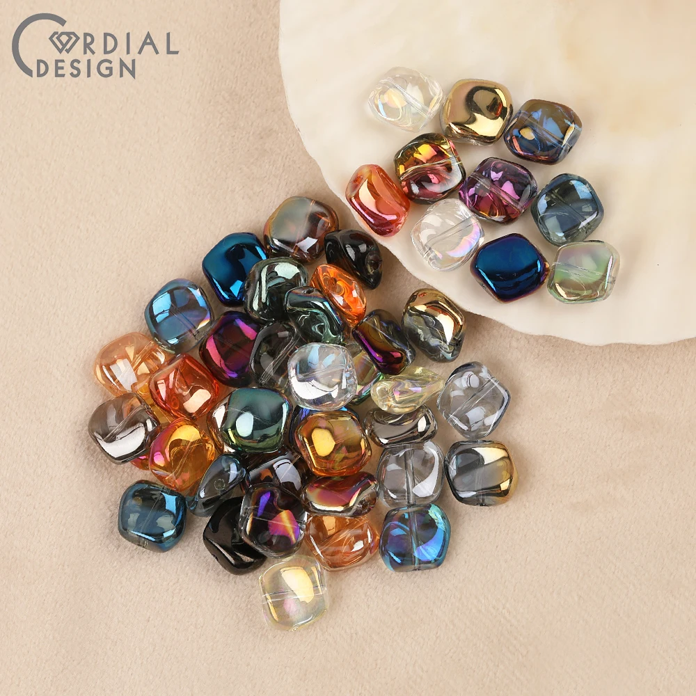 Cordial Design 11*11MM 300pcs DIY Glass Bead/Geometry Shape/Hand Made/Aurora Effect/Beads Making/Jewelry Findings & Components 1 Cordial Design 11*11MM 300pcs DIY Glass Bead/Geometry Shape/Hand Made/Aurora Effect/Beads Making/Jewelry Findings & Components - cordial