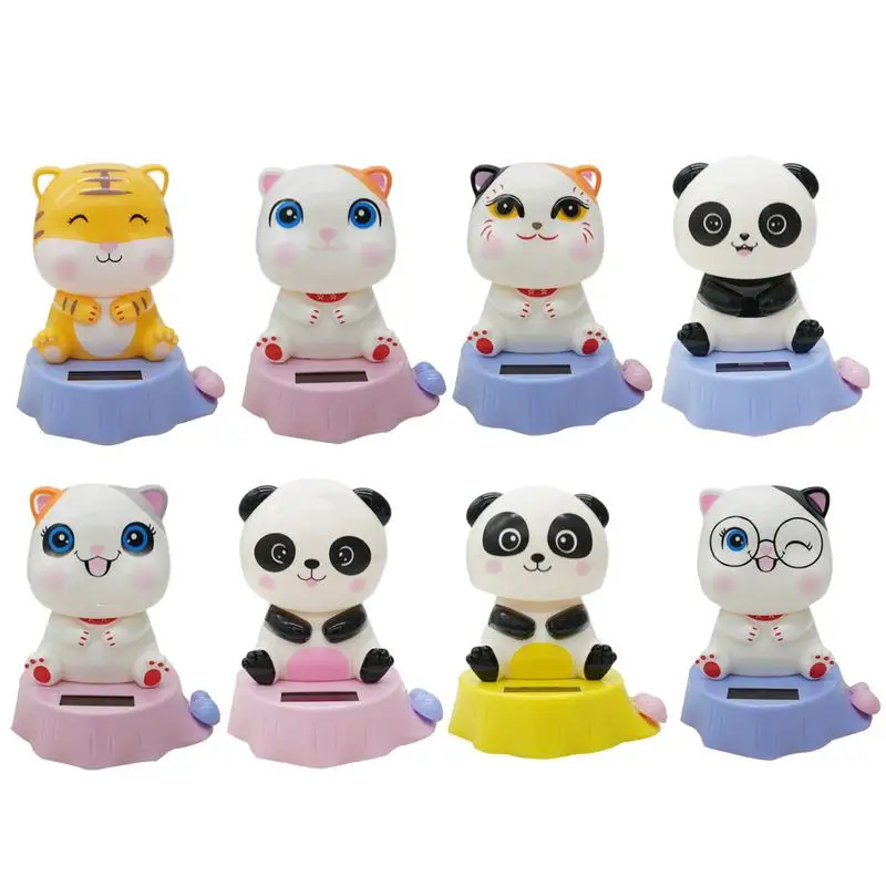 

Solar Dancing Cat Car Toy ABS Multifunctional Auto Dashboard Shaking Head Dancing Ornament Sturdy Swinging Decor Car Accessories