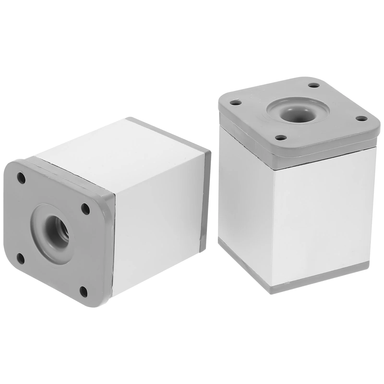 

2 Pcs Adjustable Desk Legs Couch Heightened Feet Aluminum Alloy Replacement Support