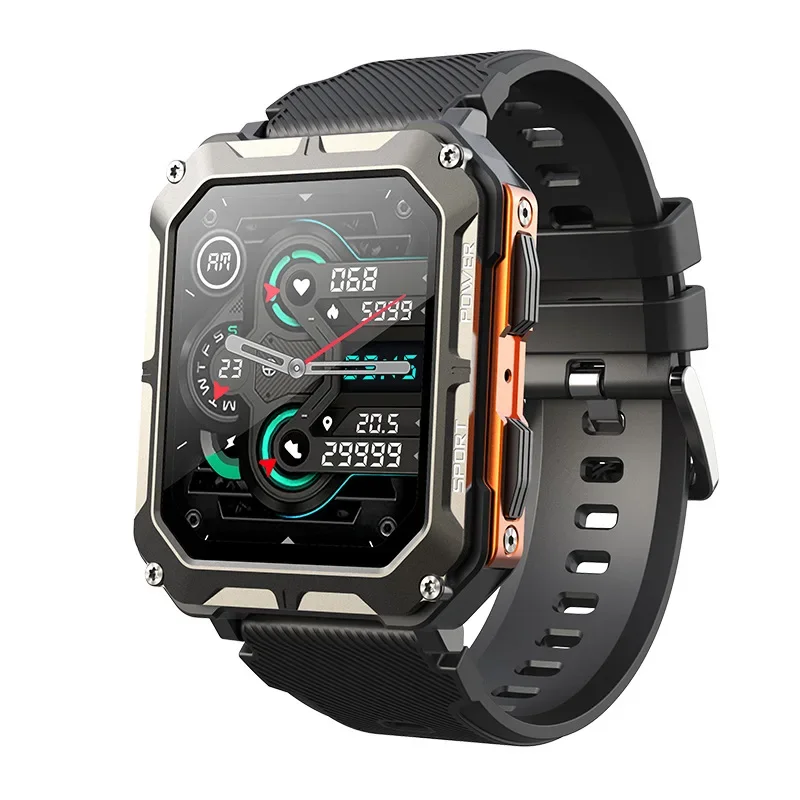 

Men's Smart Watch Military-grade Waterproof IP68 Bluetooth Call Information Reception Outdoor Sports Smart Bracelet for Xiaomi