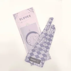 Artistic Sweat-Proof Two-Finger Drawing Glove (Purple M)