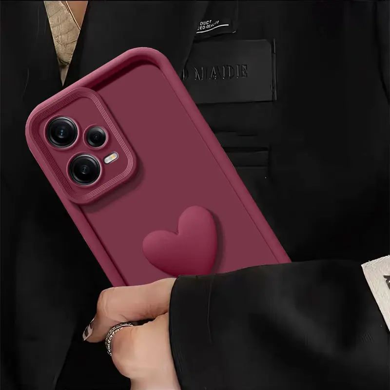 DIY Love Heart Matte Anti-Drop Soft Protective Phone Case
