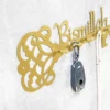 1PC Middle East Metal Festival Decoration Hook 5 Hook Multi functional Towel Hook Wall Hanger Clothes Hanger Key Storage Hook 4