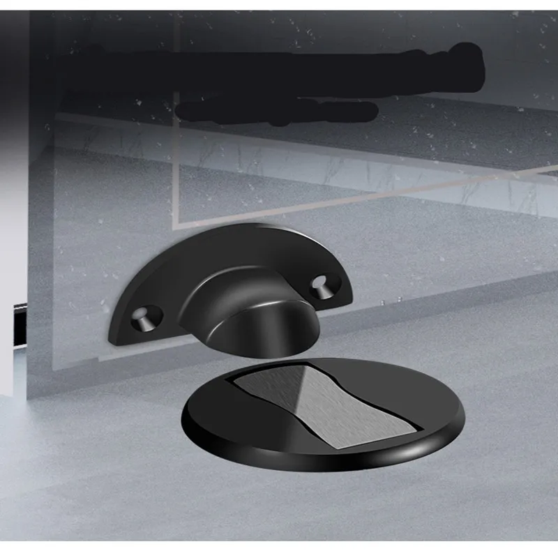 Non-perforated Invisible Strong Magnetic Stainless Steel Bedroom Door Touch Door Block Suction Brake Suction