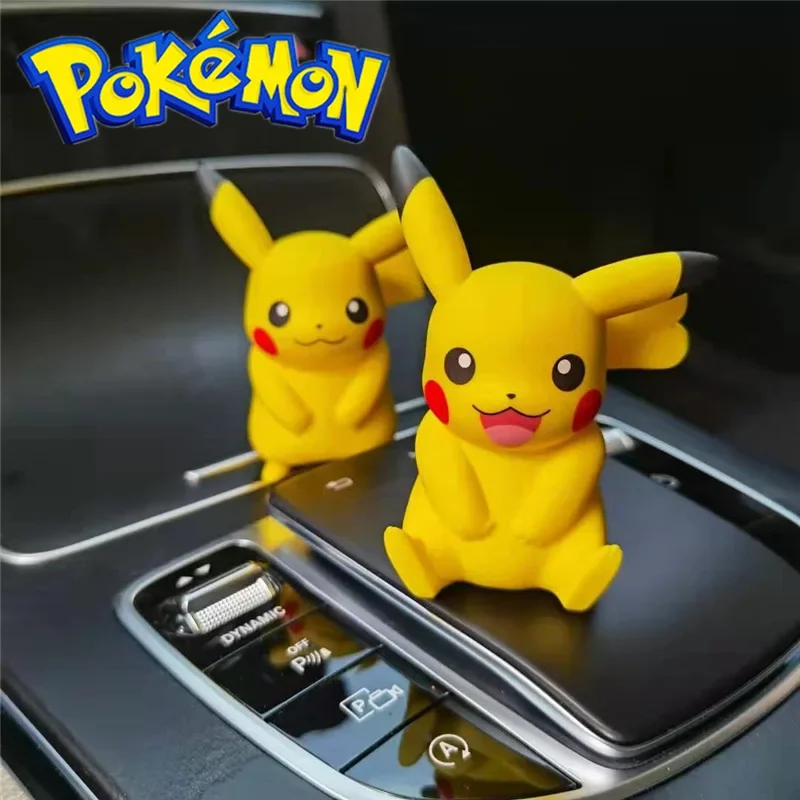 

Pet Elves Couple Gifts Pocket Monster Pikachu Statuette Gift Pokemon Desk Accessories Lovely Toy Gift Small Items and Ornaments