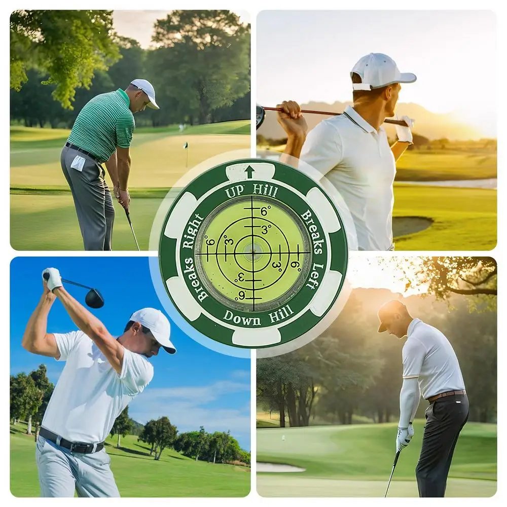 Description Picture 4 of itemGolf Level Ball Marker Hat Clip Golf Trainer Reading Aid With Level Golf Ball Position Mark Alignment Ball Mark Badge