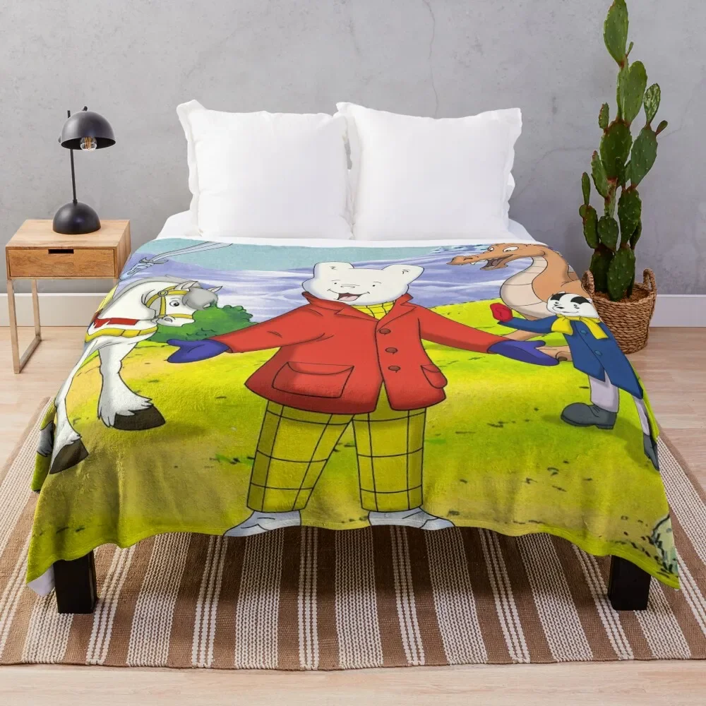 

Rupert bear adventures Throw Blanket Comforter Beautifuls for winter Bed covers Blankets