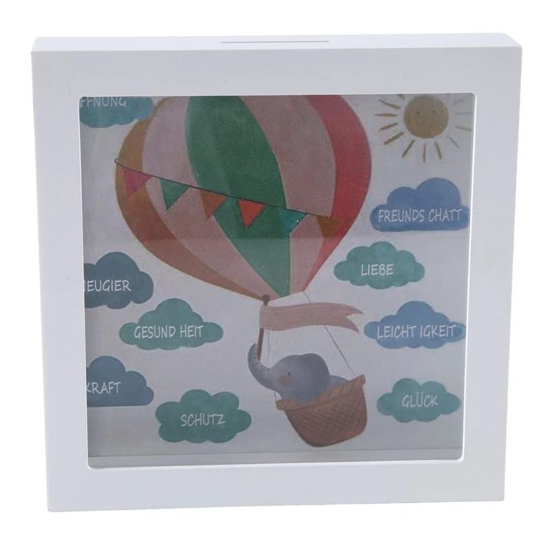 

Money Gift, 3D Picture Frame, Wooden Money Box Cash Saving Bank For Baby, Birthday