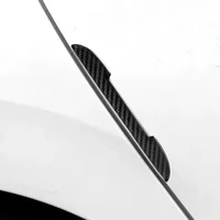 4/8pcs Car Door Protective Sticker Strip Carbon Fiber Look Anti-Collision  Protector Car Door Edg Scratch-resistant Stickers 4