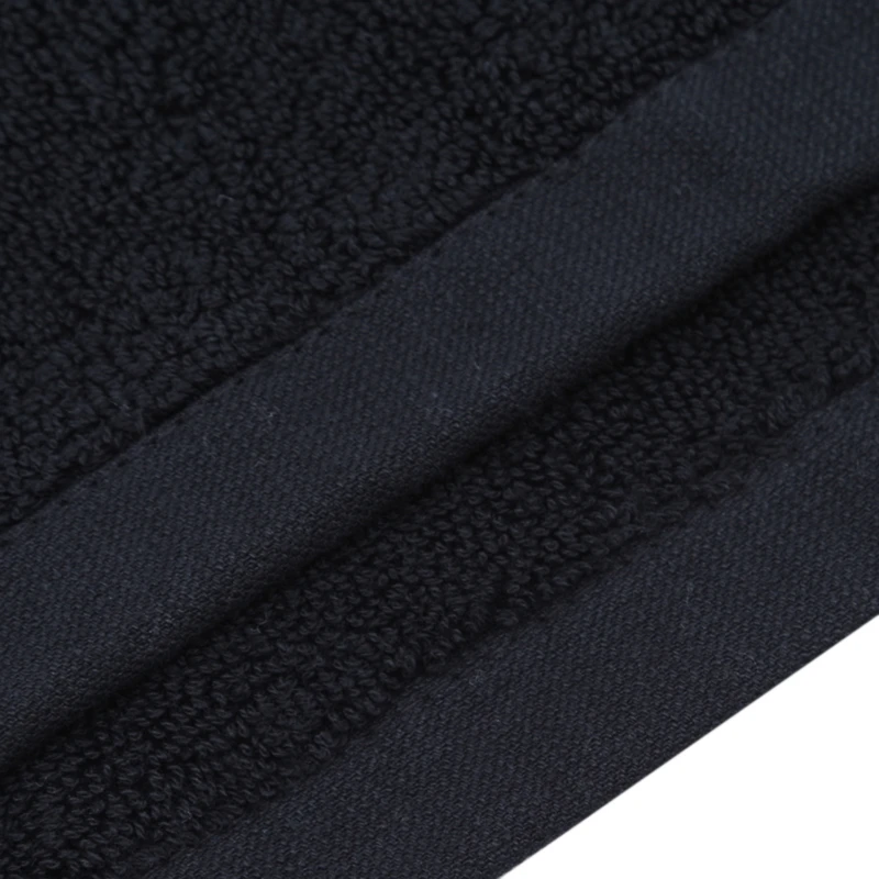 Slippers Non Fading Black Washcloth Pure Cotton Comfortable Gift Thickened Bath Towels Square Face Towels Bathroom Family Hotel 5