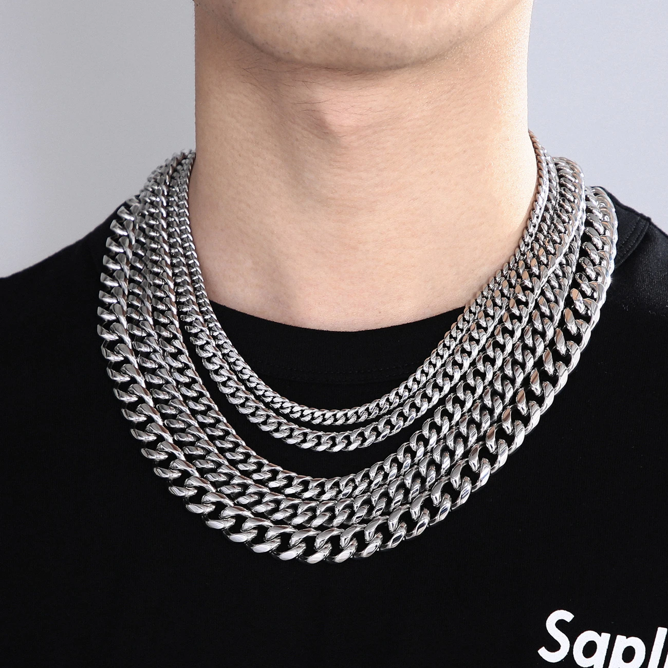Cuban Chain Necklace for Men Women 