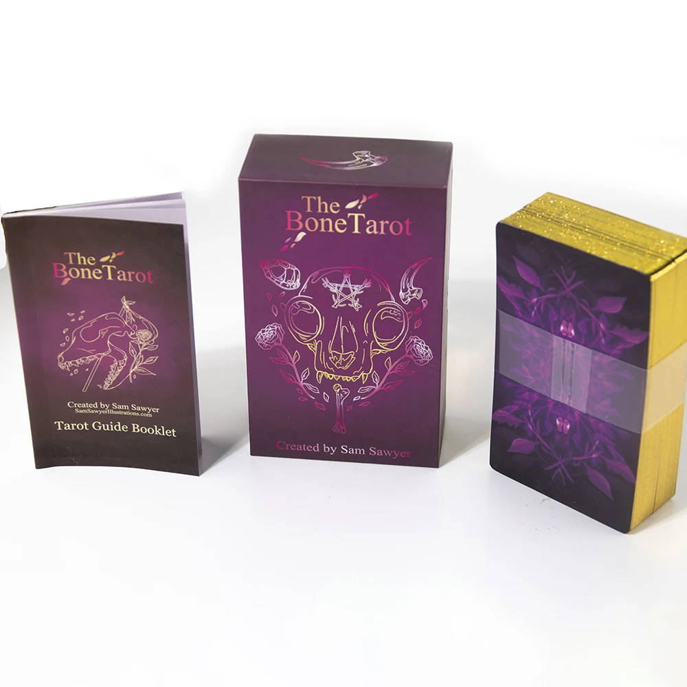 The Bone Tarot Deck intuitive divination deck 78 card tarot gilt edge with booklet gilt edge Fortune Telling Game Divination Too 6