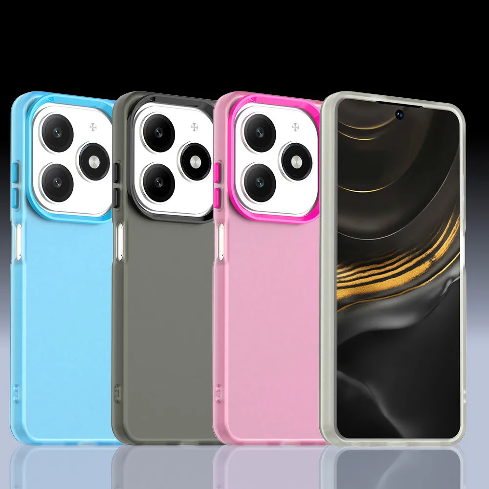 Translucent Candy Color Matte Shockproof Protective Bumper Case