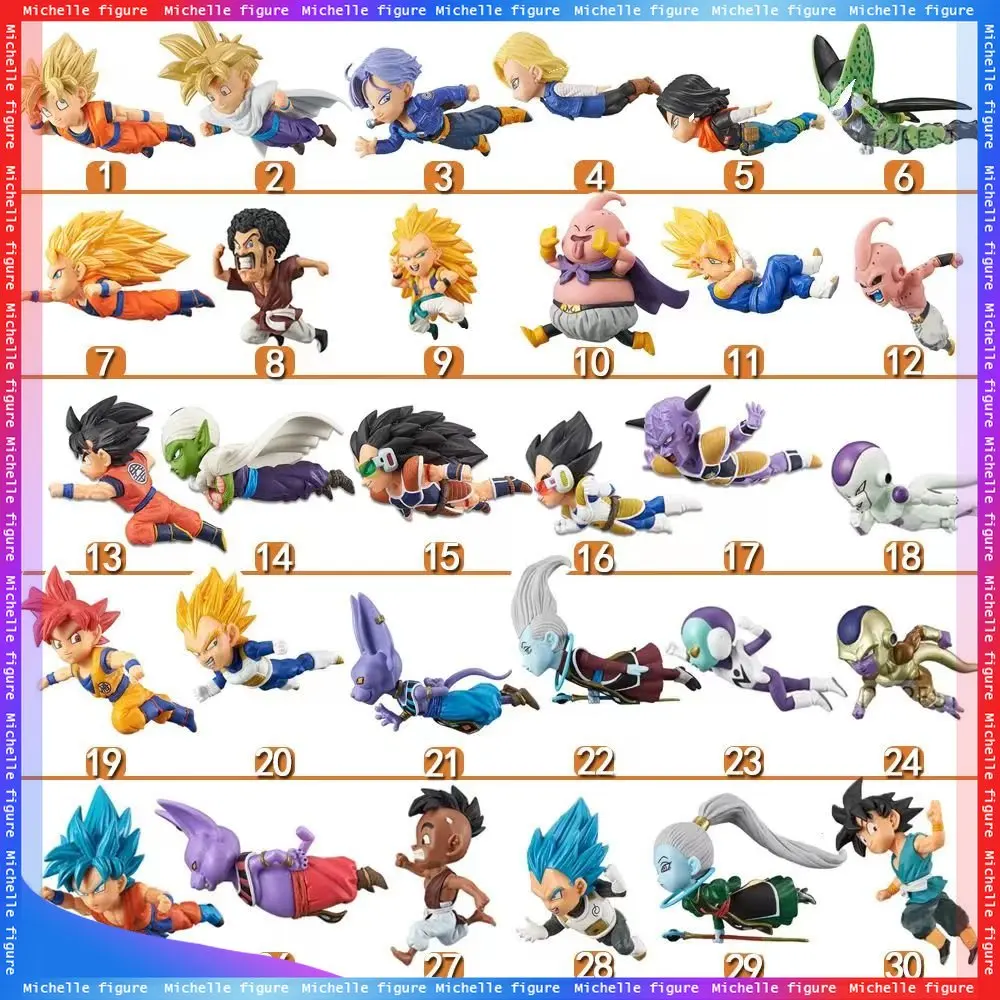

Anime Figure Dragon Ball Z Flying Super Saiyan Son Goku Son Gohan Vegeta Broly Piccolo Majin Buu Q Ver. Set Model Gifts Toys
