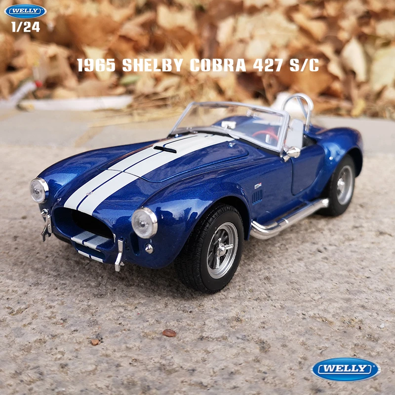 

Welly 1:24 1965 Shelby Cobra 427 S:C Alloy Car Model Car Simulation Decoration Car Collection Gift Toy Die Casting Model Boy Toy