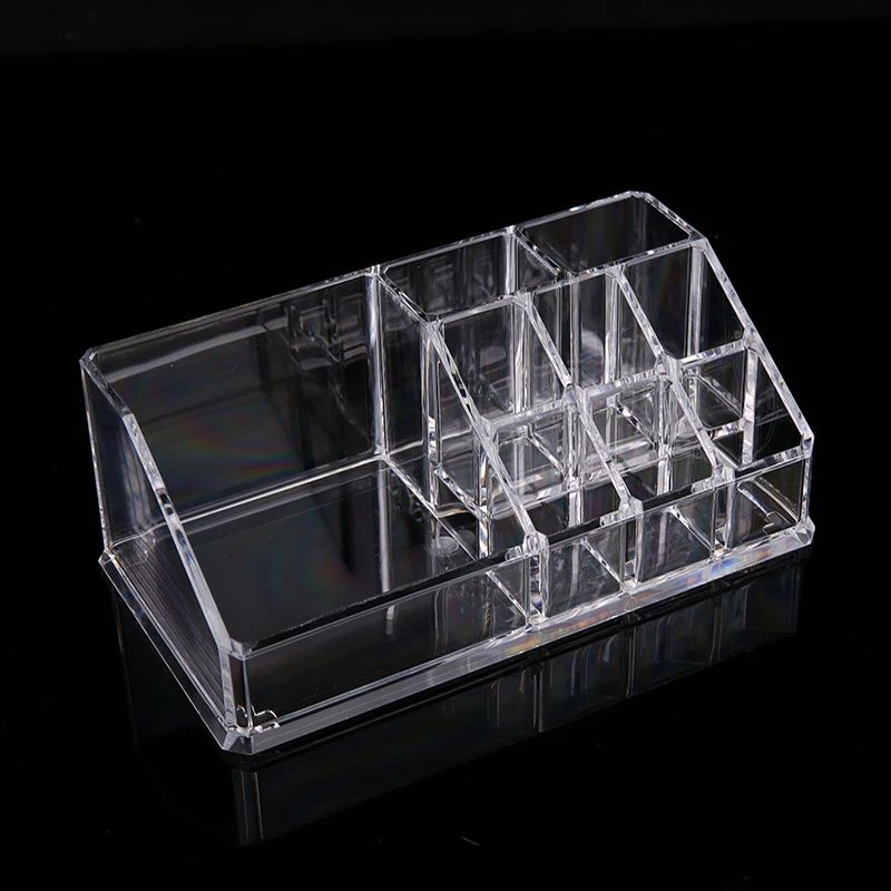 Makeup Lipstick Stand Case Makeup Organizer Storage Box Lipstick Display Stand Holder Cosmetic Jewelry Organizer Box with lid