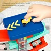 Child Track Racing Glider Car Montessori Educational Toy Mini Inertia Slide Roller Coaster Racing Ramp Vehicle Playset Toys Car 3