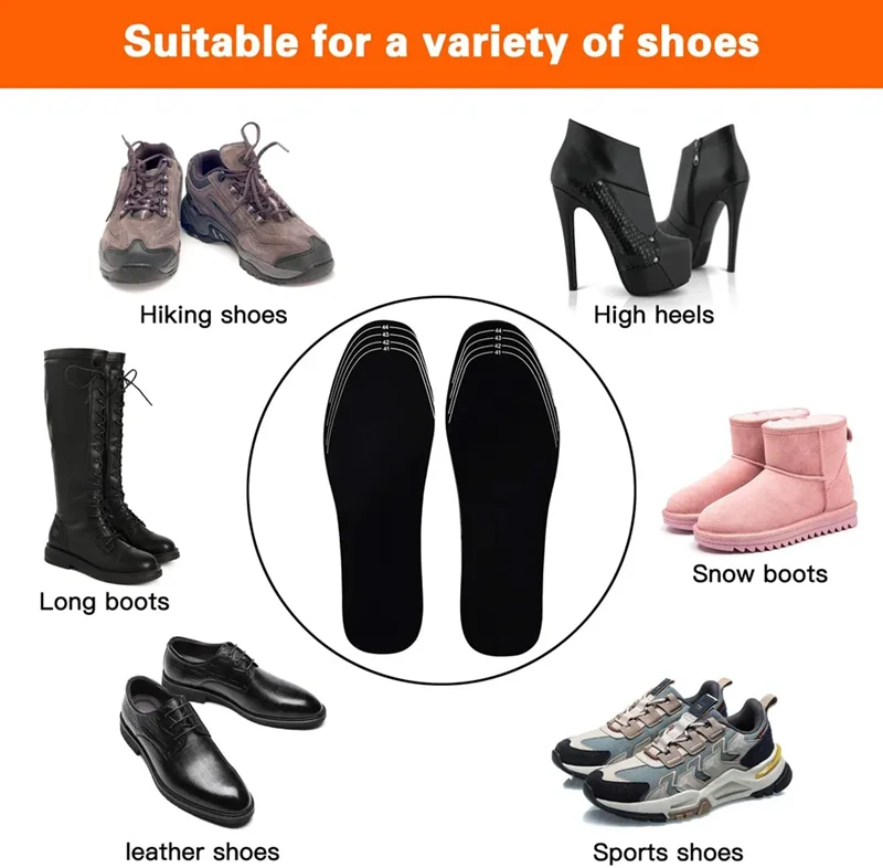 1 Paar USB-Heiz schuhe Einlegesohle Qualität Winter warme Einlegesohlen für Füße Männer Frauen elektrisch beheizte Schuhsohle rutsch feste Schuh polster – Detail 16
