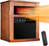 Infrared Heater,1500W Electric Space Heater with Remote, 3 Modes, 12H Timer, Overheat & Tip-Over Protection, Chil Lock, Quiet 1