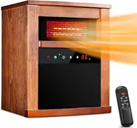 Infrared Heater,1500W Electric Space Heater with Remote, 3 Modes, 12H Timer, Overheat & Tip-Over Protection, Chil Lock, Quiet 1