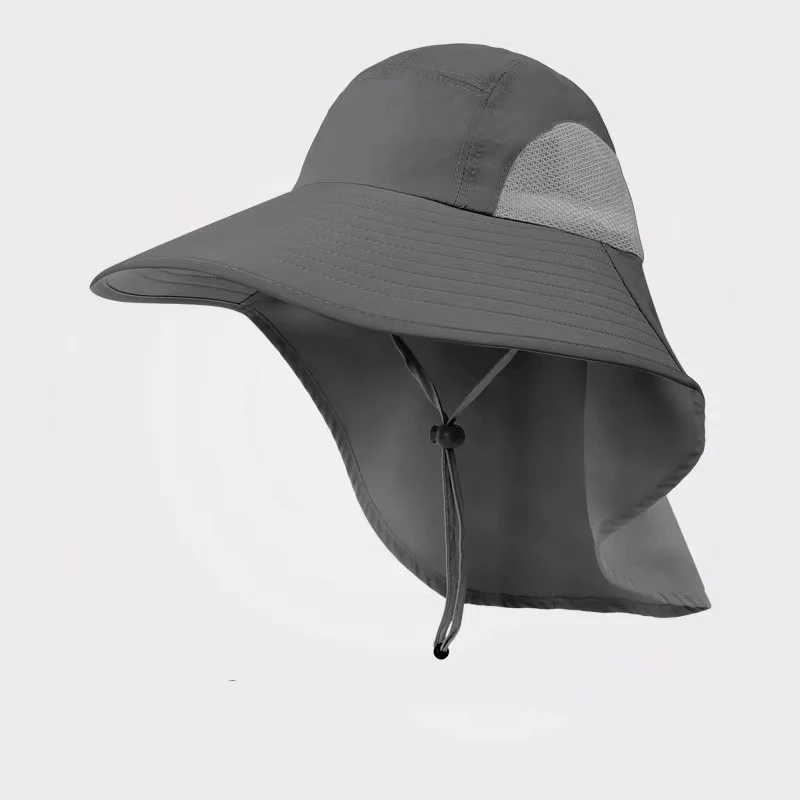Sun Hats Mens UV Sun Protection Cap Safari Hike Cap with Neck Flap Fishing Hat