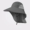 Mens UV Sun Protection Cap Safari Hike Cap with Neck Flap Fishing Hat 4